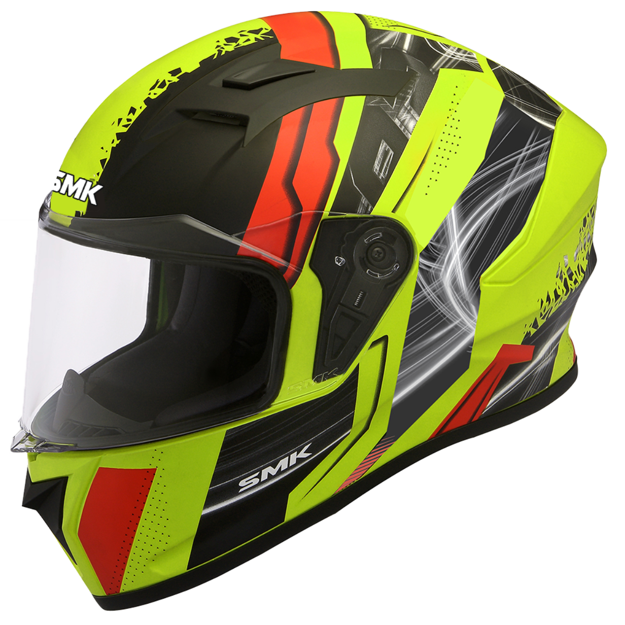 SMK STELLAR SWANK HELMETS - MATT BLACK YELLOW