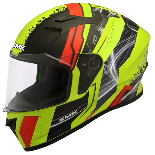 SMK STELLAR SWANK HELMETS - MATT BLACK YELLOW