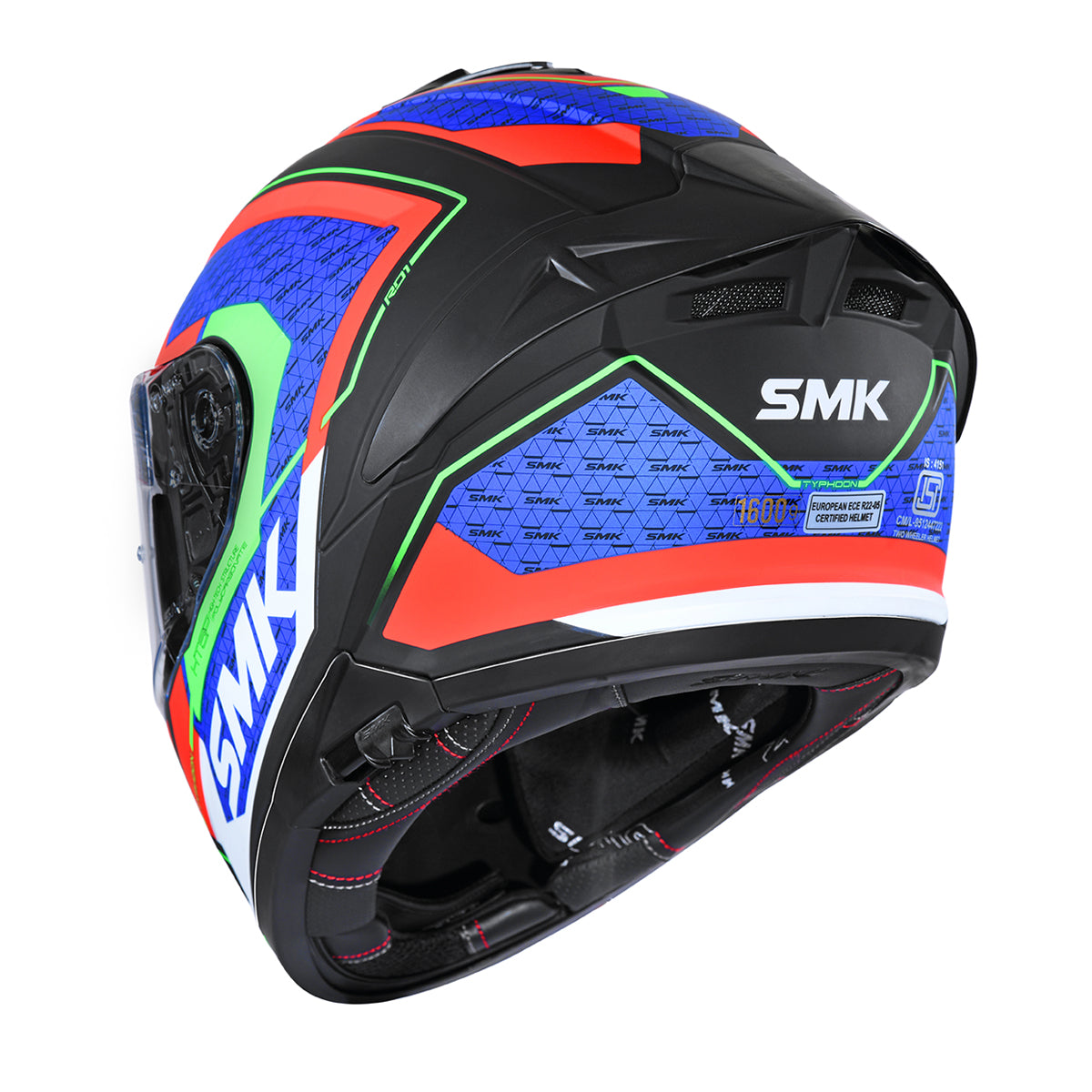 SMK TYPHOON RD1 HELMETS - BLUE RED