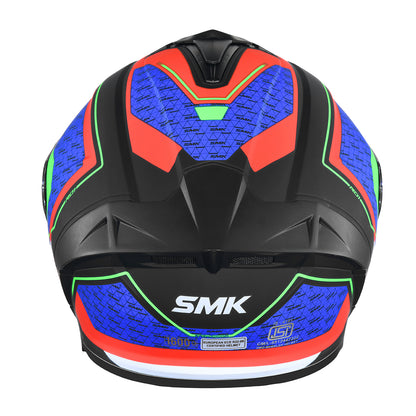 SMK TYPHOON RD1 HELMETS - BLUE RED