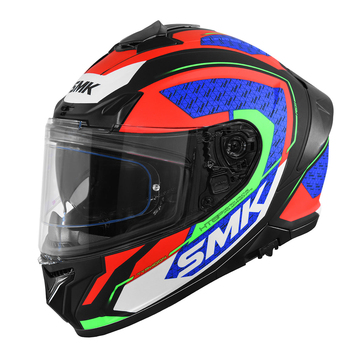 SMK TYPHOON RD1 HELMETS - BLUE RED