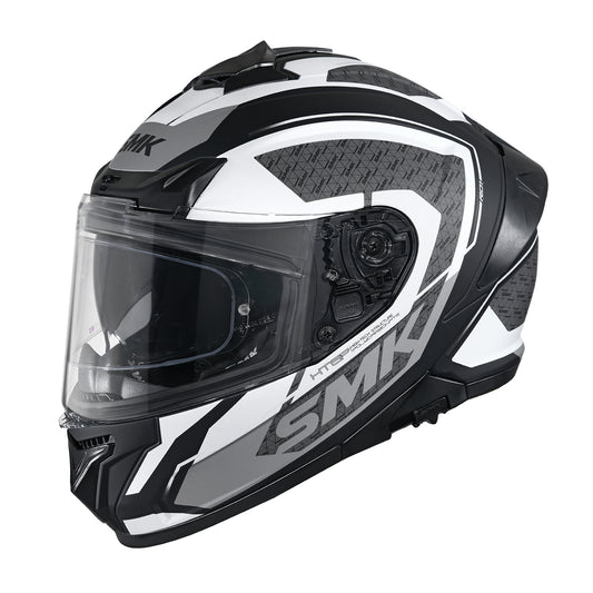 SMK TYPHOON RD1 HELMETS -  MATT BLACK WHITE GREY