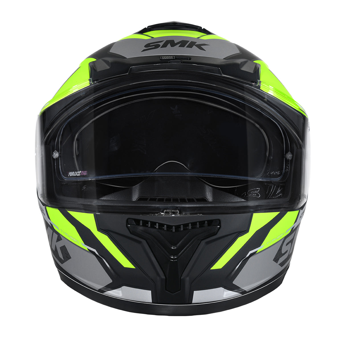 SMK TYPHOON RD1 HELMETS - GLOSS BLACK YELLOW GREY