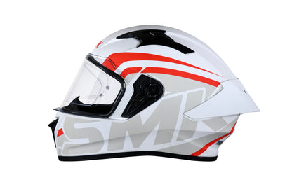 SMK STELLAR STAGE HELMETS - WHITE RED