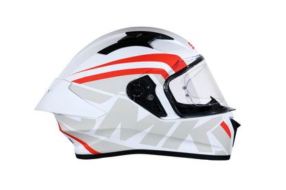 SMK STELLAR STAGE HELMETS - WHITE RED