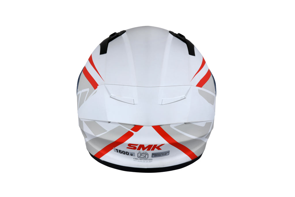 SMK STELLAR STAGE HELMETS - WHITE RED