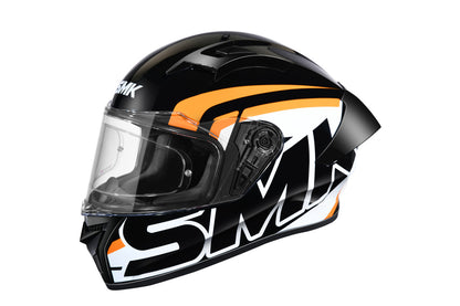 SMK STELLAR STAGE HELMETS - MATT BLACK WHITE