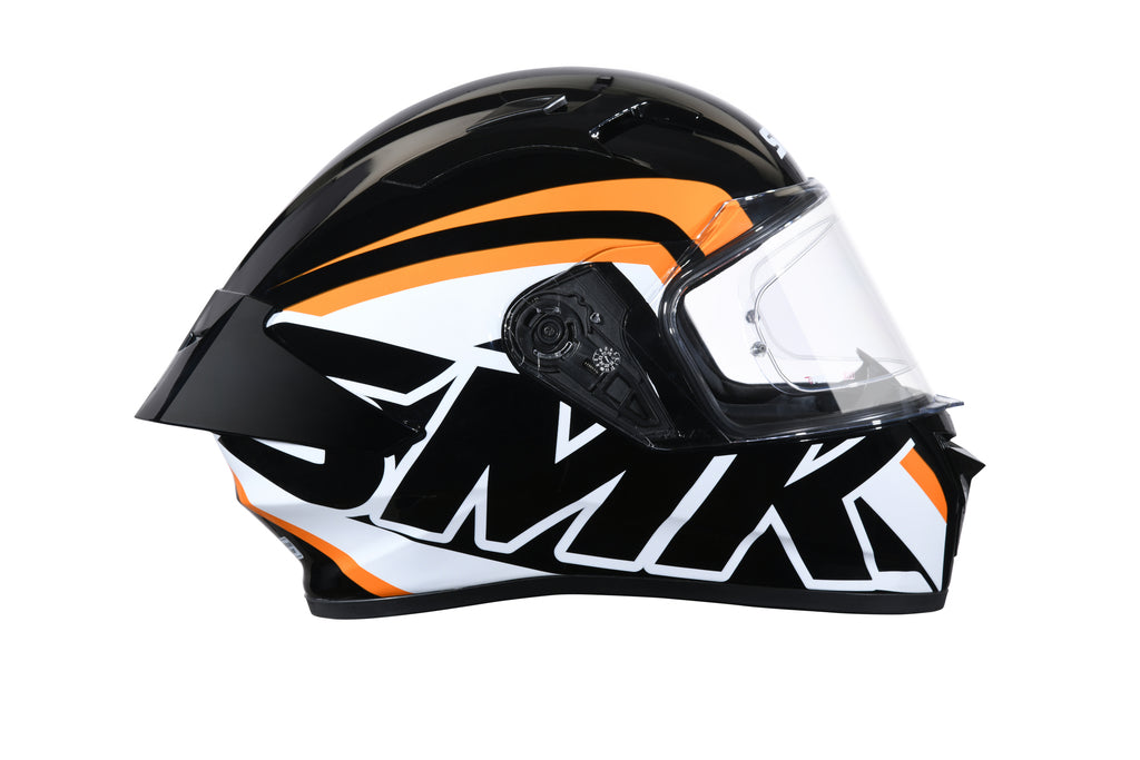 SMK STELLAR STAGE HELMETS - MATT BLACK WHITE