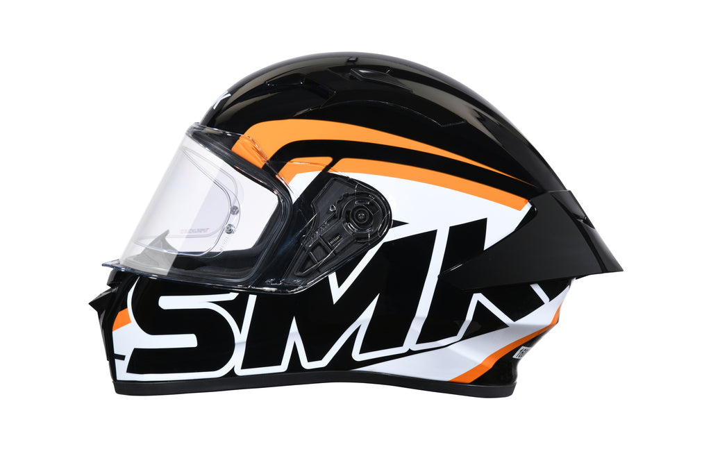 SMK STELLAR STAGE HELMETS - MATT BLACK WHITE