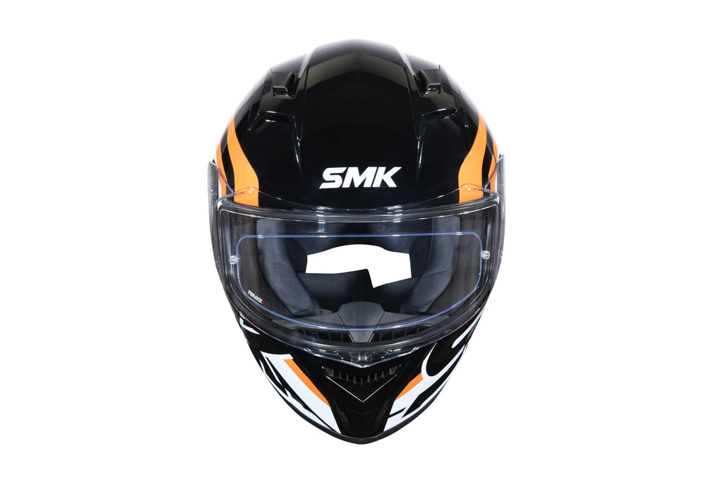 SMK STELLAR STAGE HELMETS - MATT BLACK WHITE