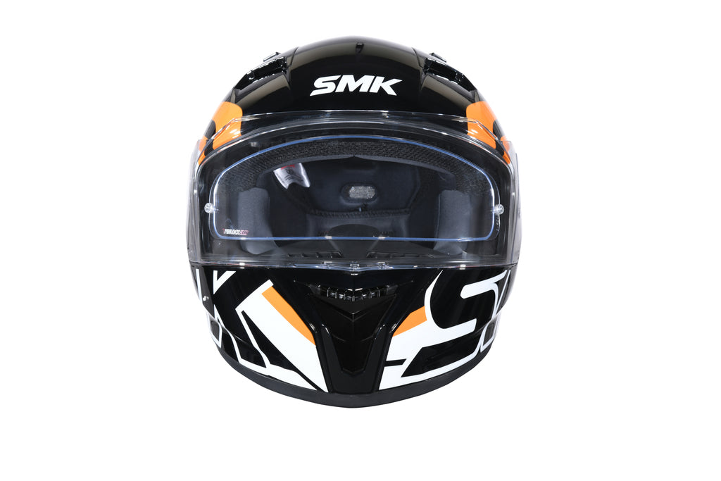 SMK STELLAR STAGE HELMETS - MATT BLACK WHITE