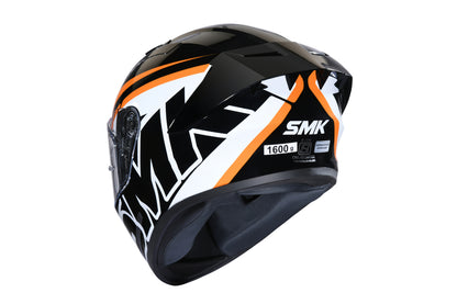 SMK STELLAR STAGE HELMETS - MATT BLACK WHITE