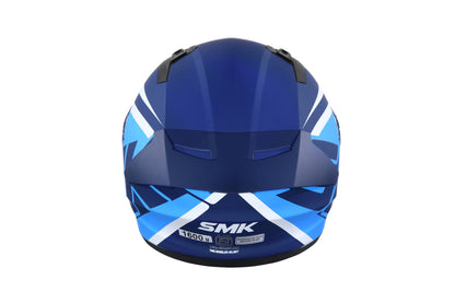 SMK STELLAR STAGE HELMETS - WHITE BLUE