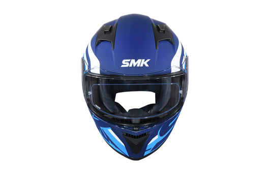 SMK STELLAR STAGE HELMETS - WHITE BLUE