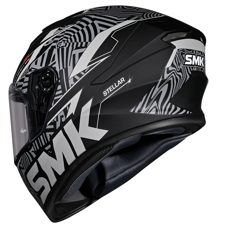 SMK STELLAR FURY HELMET - BLACK GREY