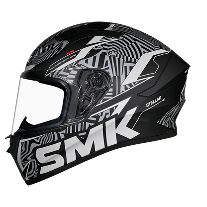 SMK STELLAR FURY HELMET - BLACK GREY