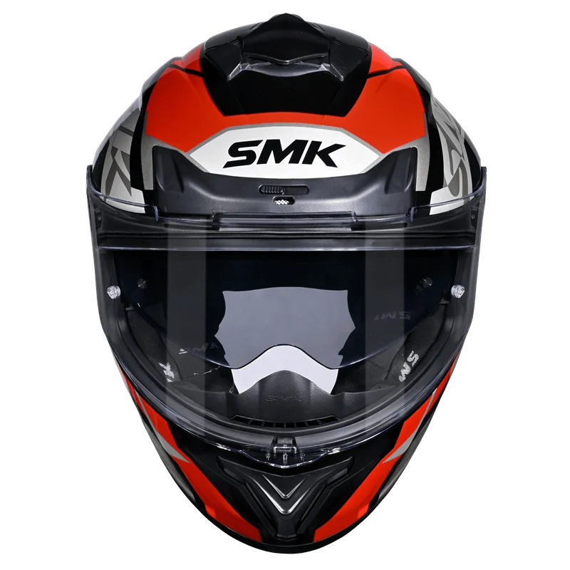 SMK TYPHOON STYLE HELMETS - WHITE RED