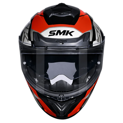 SMK TYPHOON STYLE HELMETS - WHITE RED