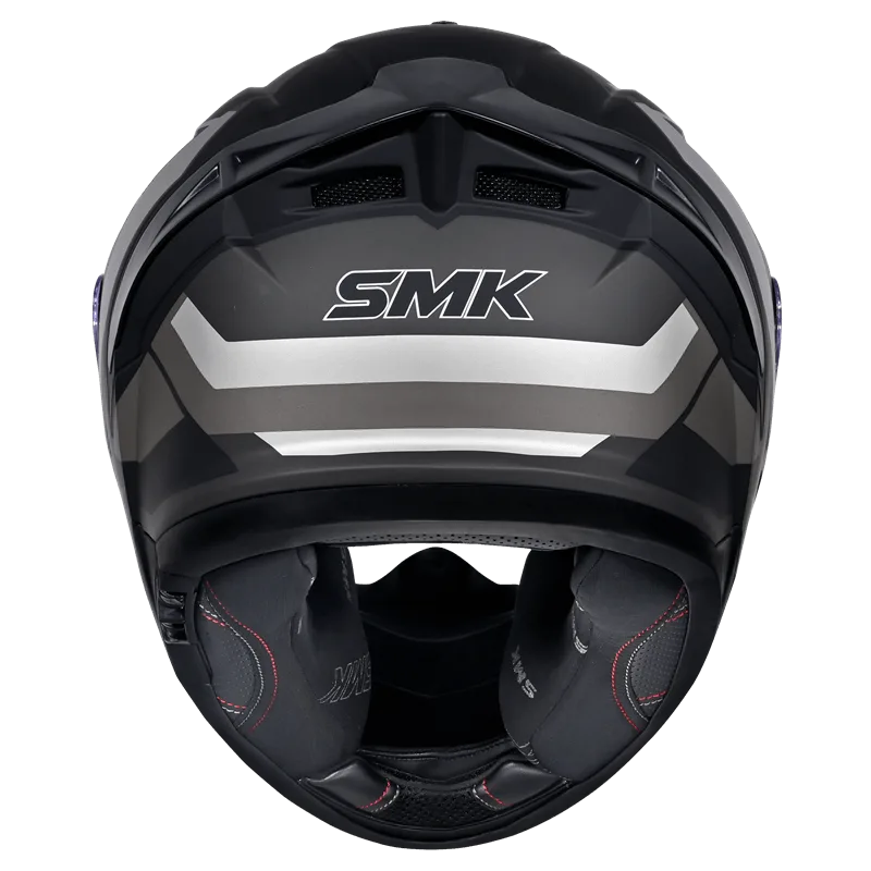 SMK TYPHOON STYLE HELMETS - GL266 BLACK GREY