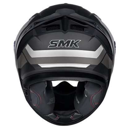 SMK TYPHOON STYLE HELMETS - GL266 BLACK GREY