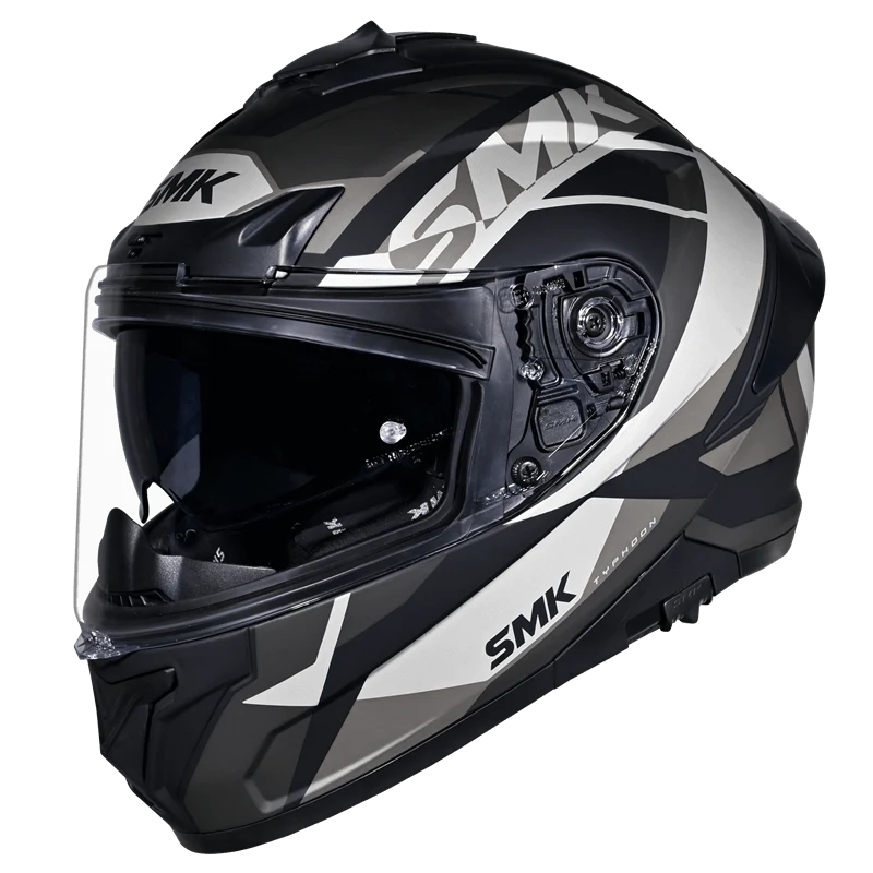 SMK TYPHOON STYLE HELMETS - GL266 BLACK GREY