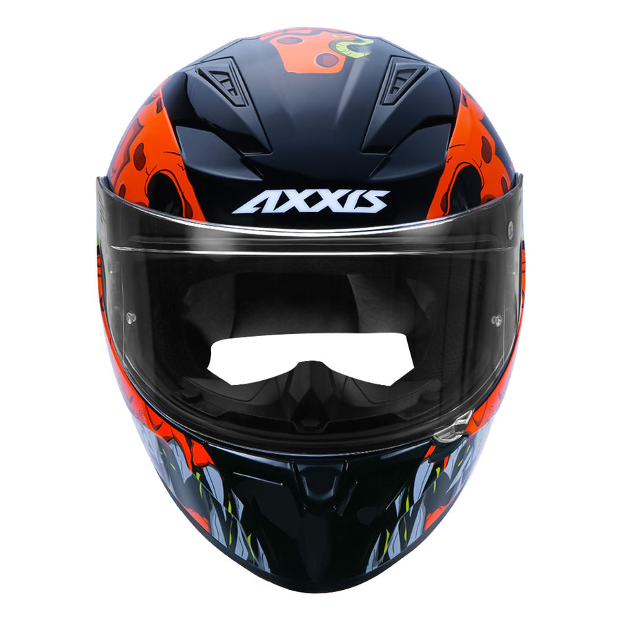 AXXIS SEGMENT SCRATCH HELMET - ORANGE