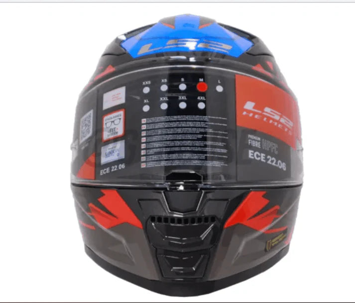 LS2 FF811 Vector 2 Absolute Helmet - Gloss Black Red Blue