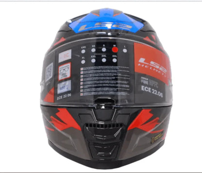 LS2 FF811 Vector 2 Absolute Helmet - Gloss Black Red Blue