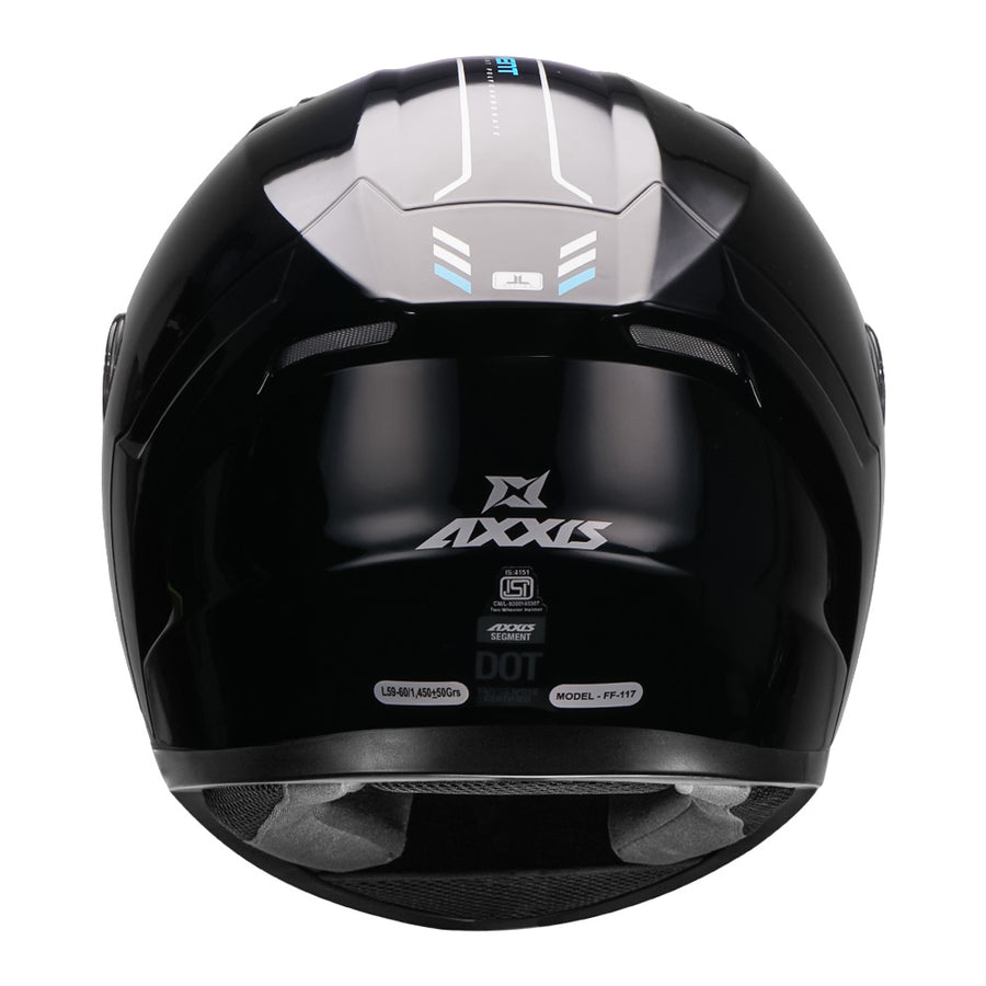 AXXIS SEGMENT SOLID HELMET - GLOSS BLACK