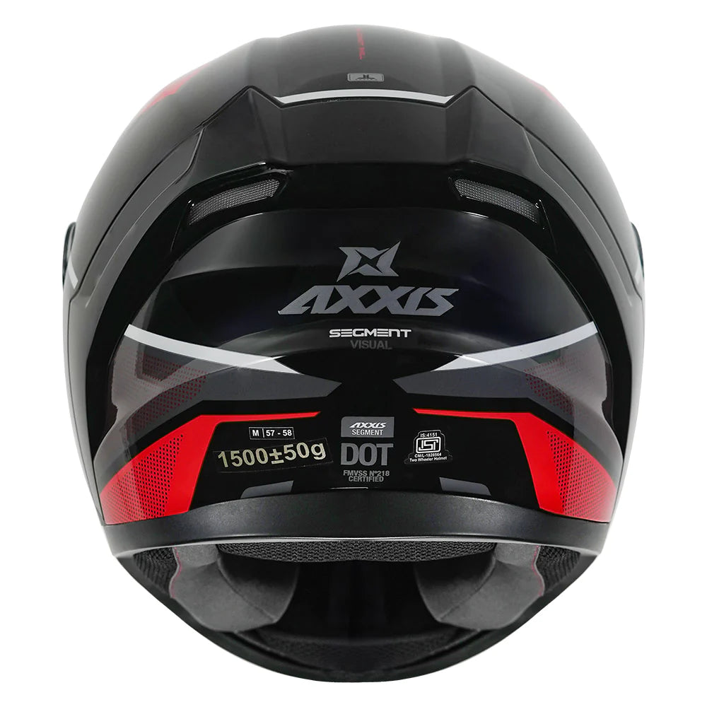 AXXIS SEGMENT VISUAL HELMET - RED