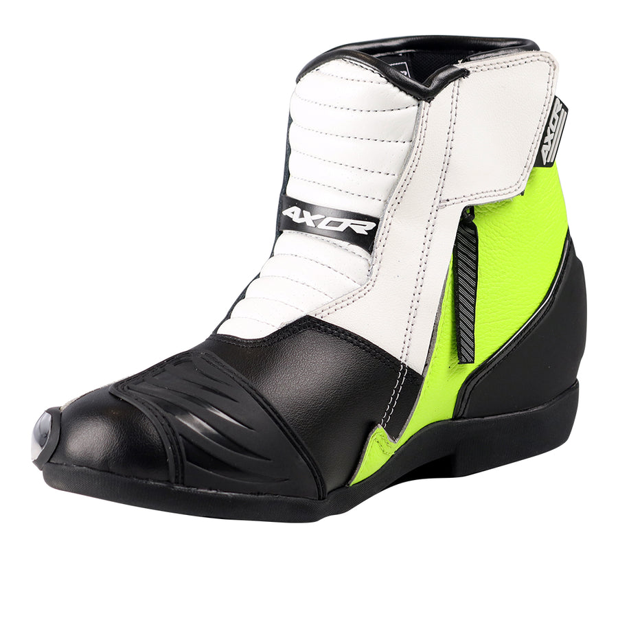 Axor Slicks Riding Boots - Black Neon Green