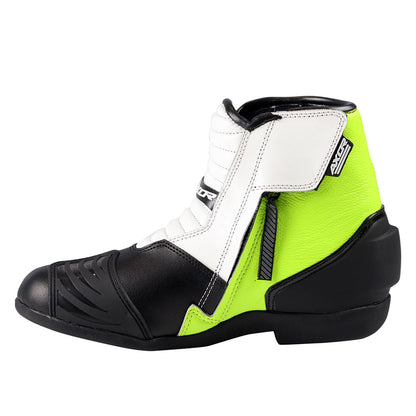 Axor Slicks Riding Boots - Black Neon Green