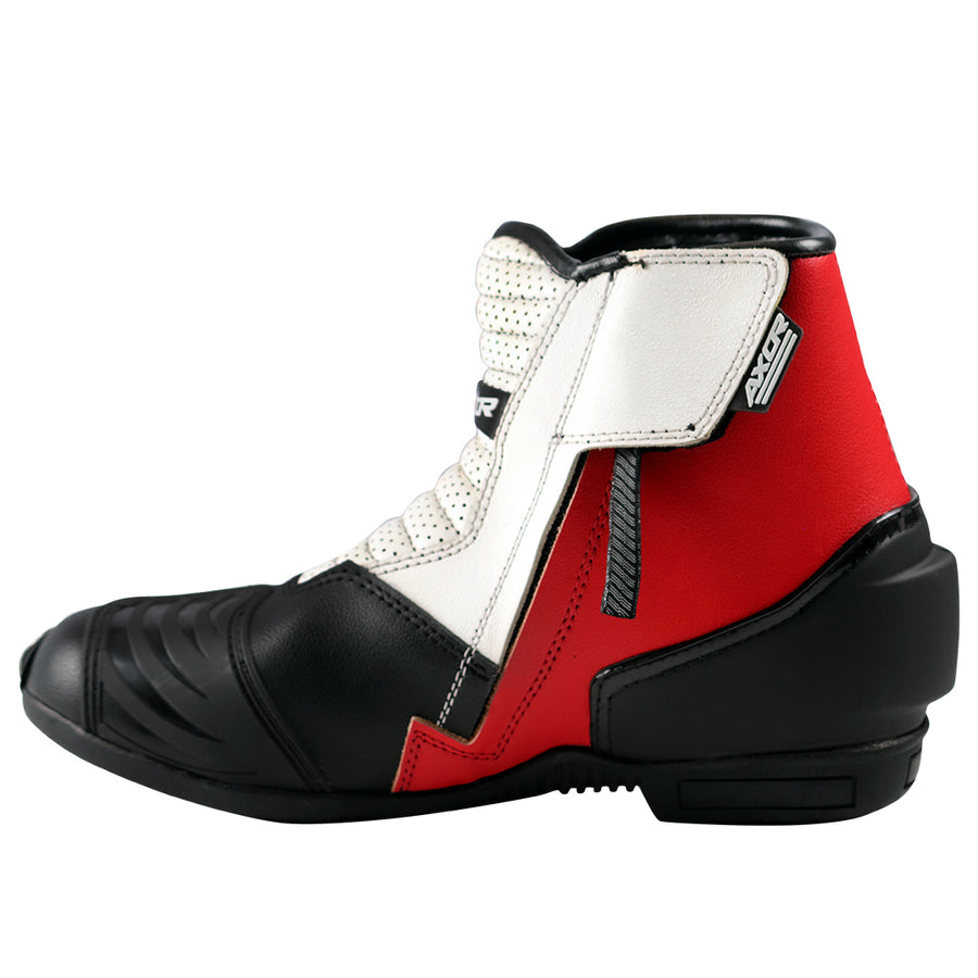 Axor Slicks Riding Boots - Black Red