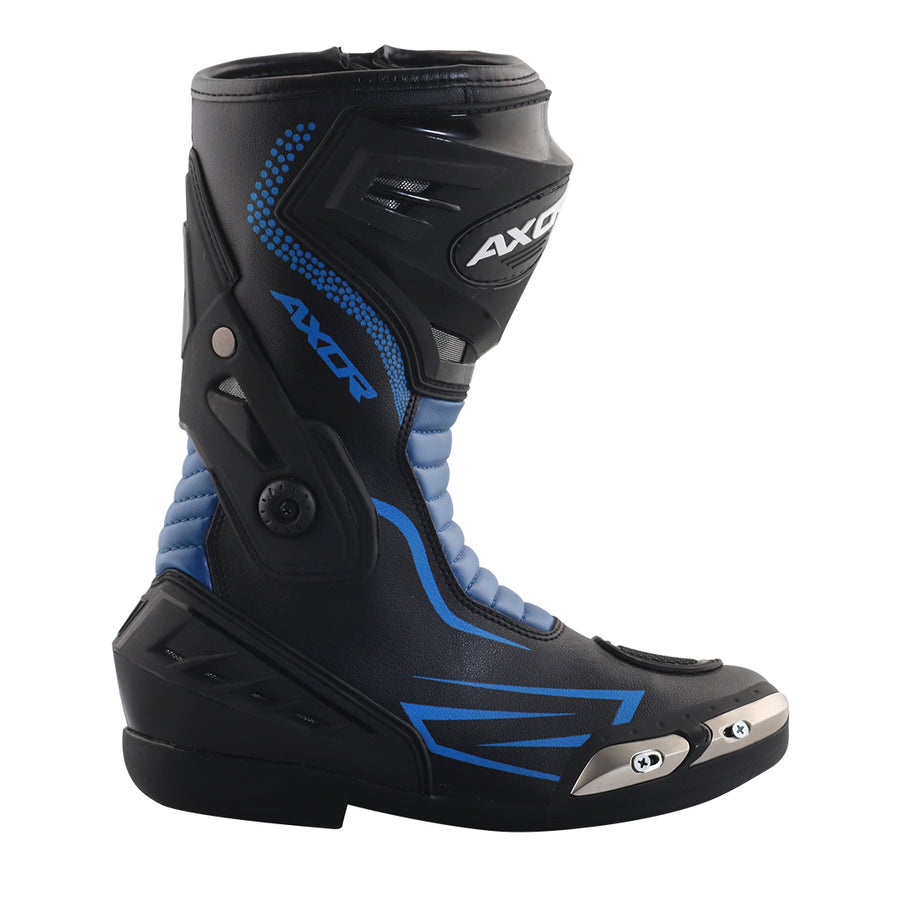 Axor Slipstream Riding Boots - Black Blue