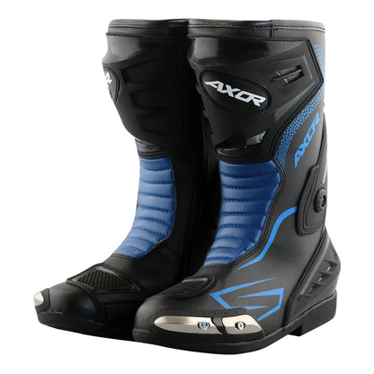 Axor Slipstream Riding Boots - Black Blue