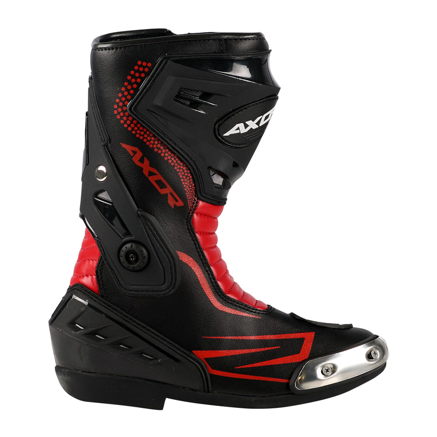 Axor Slipstream Riding Boots - Black Red