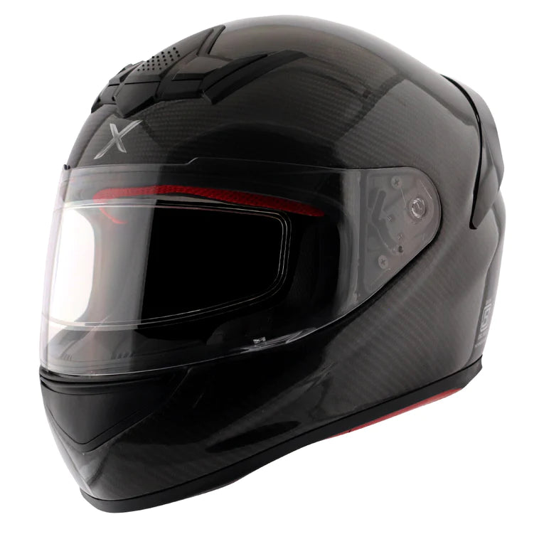 AXOR RAGE CARBON FIBER SMALL CHECKS GLOSS CARBON HELMET