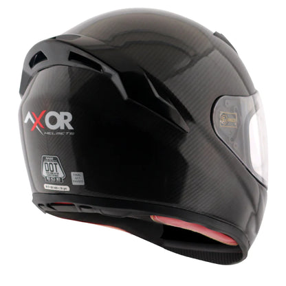 AXOR RAGE CARBON FIBER SMALL CHECKS GLOSS CARBON HELMET