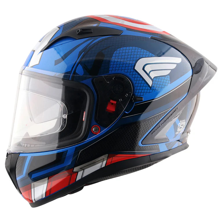 AXOR Street Marvel Captain America Helmet - Blue Red White