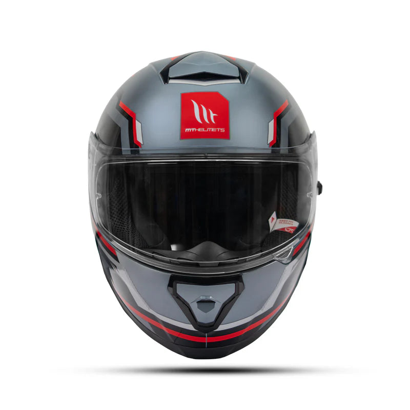 MT THUNDER3 PRO BLAZE HELMET - Gloss Black/Grey/Red