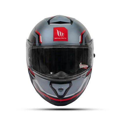 MT THUNDER3 PRO BLAZE HELMET - Gloss Black/Grey/Red