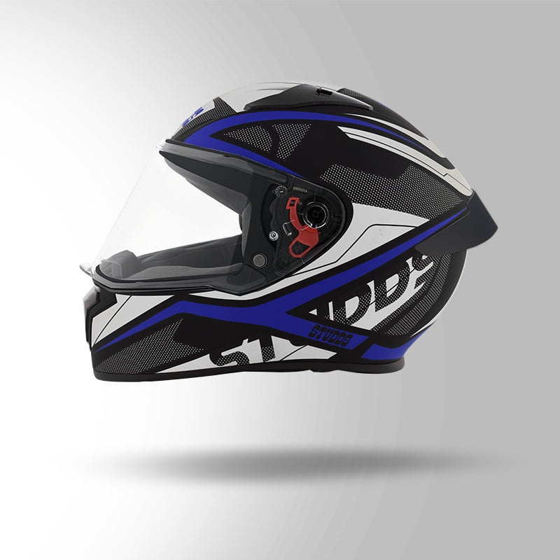 STUDDS THUNDER D4 HELMET - MATT BLACK BLUE