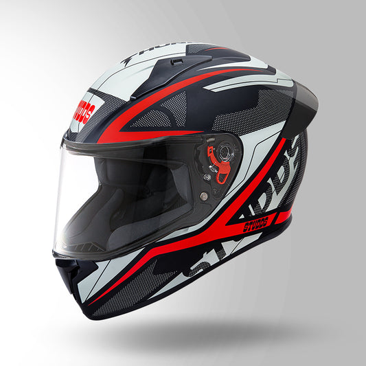 STUDDS THUNDER D4 HELMET - BLACK RED