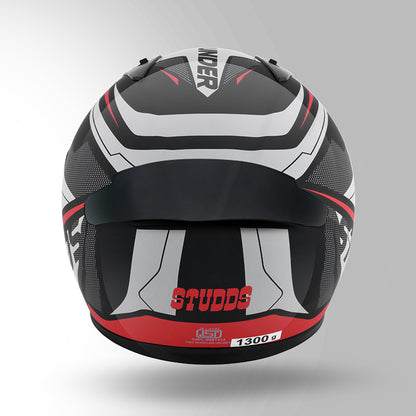 STUDDS THUNDER D4 HELMET - BLACK RED