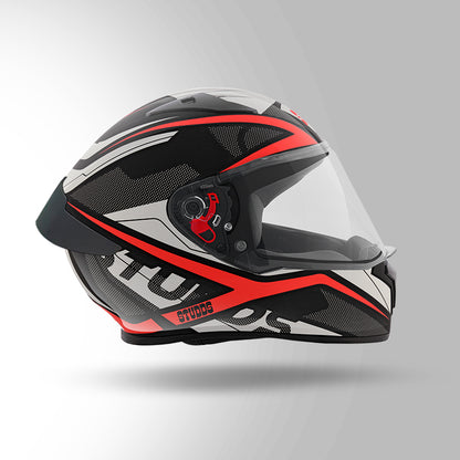 STUDDS THUNDER D4 HELMET - BLACK RED