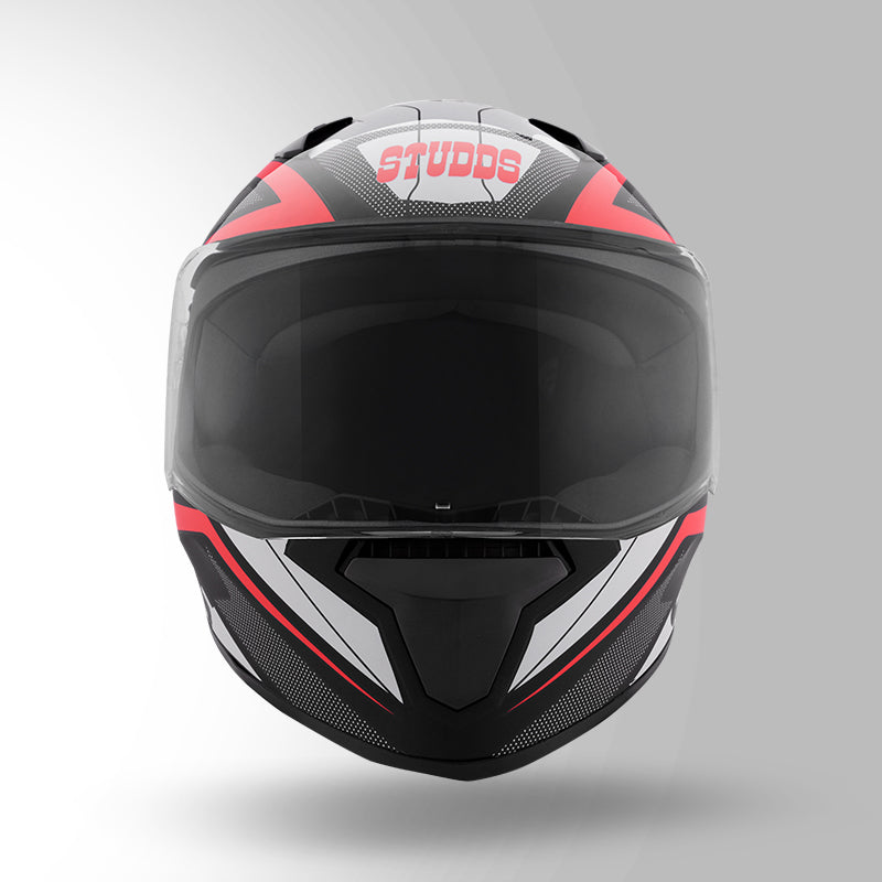 STUDDS THUNDER D4 HELMET - BLACK RED