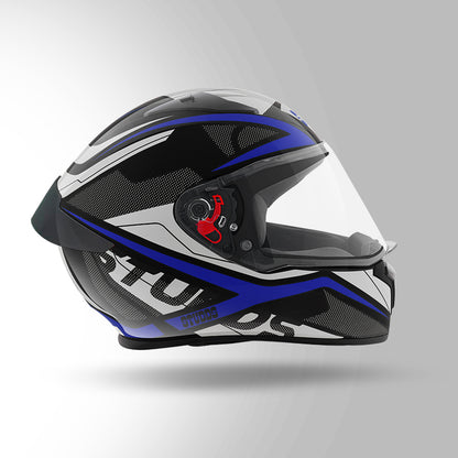 STUDDS THUNDER D4 HELMET - BLACK BLUE