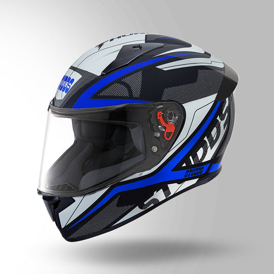 STUDDS THUNDER D4 HELMET - BLACK BLUE