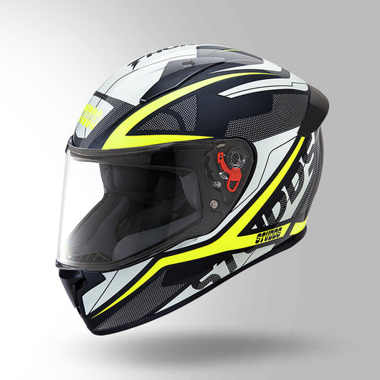 STUDDS THUNDER D4 HELMET - BLACK YELLOW