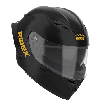 RIDEX Titanium G2 Helmet in Midnight Black – Full-face motorcycle helmet with a lightweight titanium shell, aerodynamic design, and advanced ventilation for high-speed riding.
motorizzr